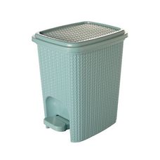 Lixeira com Pedal Trama 7L Verde Água Plasútil