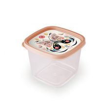 Pote Plástico Quadrado 1,2L Clic Plasútil