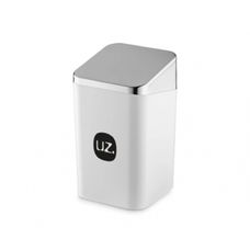 Porta Algodão Slim Branco Metalizado - Uz