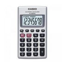 Calculadora de Bolso Casio 8 Dígitos HL-820VA Prata