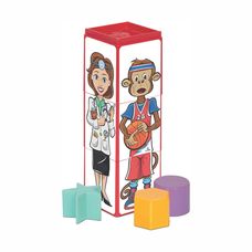 Brinquedo Educativo Cubinhos 4 em 1 Expressões - Mercotoys