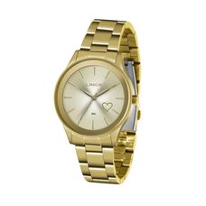 Kit Relógio Lince Feminino Dourado LRGJ117L KY74C1KY