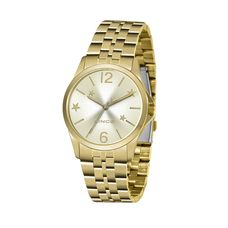 Kit Relógio Lince Feminino Dourado LRGJ124L KY90C2KX