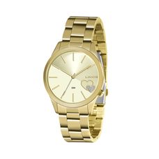 Kit Relógio Lince Feminino Dourado LRGJ127L KY92C1KX