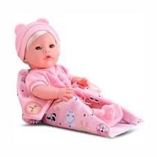 Boneca New Born Premium Menina com Cabelo - Divertoys