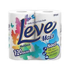Papel Toalha Leve Mais Folha Dupla 2 Rolos