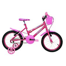 Bicicleta Infantil Cairu Bike Feminina Aro 16 Fadinha Rosa/Pink