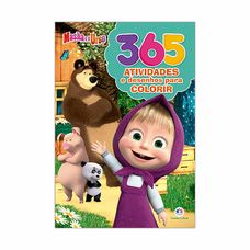 Livro Masha e o Urso - 365 Atividades e Desenhos para Colorir - Ciranda Cultural