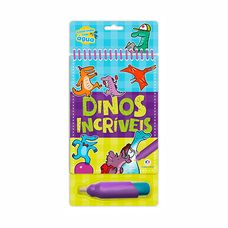 Livro Colorindo com Água - Dinos Incríveis - Ciranda Cultural