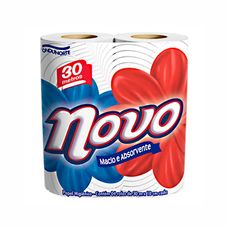 Papel Higiênico Novo Folha Simples 30m 04 Rolos