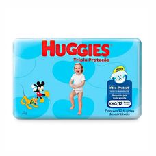 Fralda Descartável Huggies Tripla Proteção Jumbinho Tamanho XXG com 12 Unidades