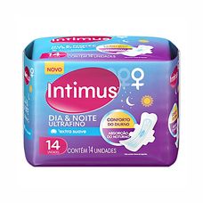 Absorvente Intimus Dia e Noite Ultrafino com Abas com 14 Unidades