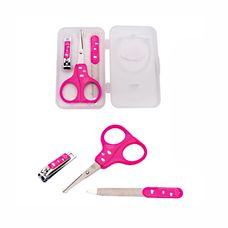 Kit Higiene do Bebê com Tesoura Lixa e Cortador de Unhas Princesa - Unik Toys