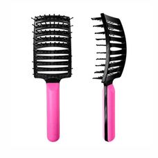 Escova Raquete para os Cabelos Rosa - Santa Clara