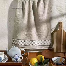 Pano de Copa 45x70cm Jacquard Vida II Xadrez Cinza - Dohler