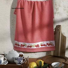 Pano de Copa 45x70cm Jacquard Vida II Limão/Laranja - Dohler