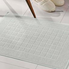 Toalha para Piso Felpudo Liso 45x70cm Royal Cinza - Dohler