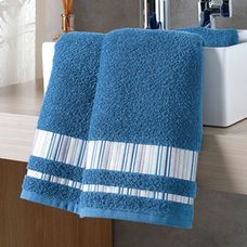 Toalha de Banho Jacquard Premium Liso 70x1,40m FJ-7041 Azul - Dohler