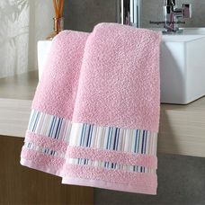 Toalha de Banho Jacquard Premium Liso 70x1,40m FJ-7041 Rosa - Dohler