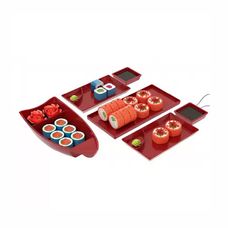 Kit para Sushi 6 Peças Vermelho - Coza