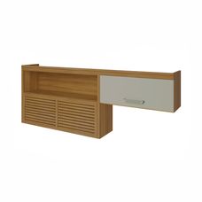 Armário 2 Portas com Nicho Imperatriz 200cm Freijó/Off White - Nesher