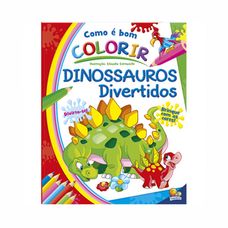 Livro Como é Bom Colorir! Dinossauros Divertidos - Todolivro