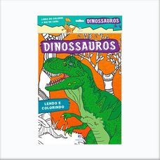 Livro Dinossauros - Lendo e Colorindo - Ciranda Cultural