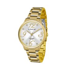 Kit Relógio Lince Feminino Dourado LRGH074L KU44S2KX