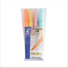 Caneta Destaca Lumi Color Soft Tons Pastel Pilot com 4 Unidades