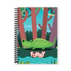 Caderno Espiral Capa Dura 1/4 Funny 80F - Baag - Capas Sortidas