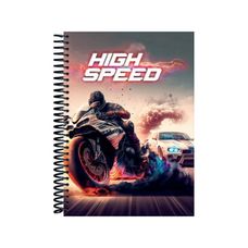 Caderno Espiral Capa Dura 1/4 High Speed 80F - Baag - Capas Sortidas
