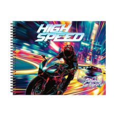 Caderno Cartografia e Desenho Capa Dura High Speed 80F - Baag - Capas Sortidas