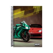 Caderno Espiral C/D Universitário 20 Matérias Racer 320F - Baag - Capas Sortidas