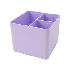 Porta Objeto com 3 Divisórias Lilás Pastel - Dello