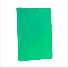 Pasta Aba Elástico Ofício Lombo 3cm Line Verde - Dello