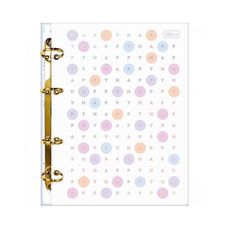 Caderno Argolado Cartonado Colegial Happy 160 Folhas - Tilibra