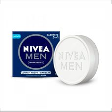 Sabonete em Barra Nivea Men Original Protect 3 em 1 90g