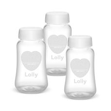 Kit 3 Potes Para Leite Materno - Lolly Baby