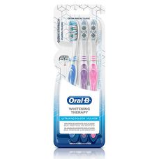 Escova Dental Oral-B Whitening Therapy Ultrafino Polidor 3 Unidades