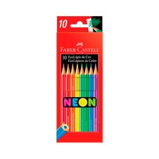 Lápis de Cor EcoLápis 10 Cores Neon - Faber-Castell