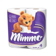 Papel Higiênico Mimmo Neutro Folha Dupla 4 Rolos