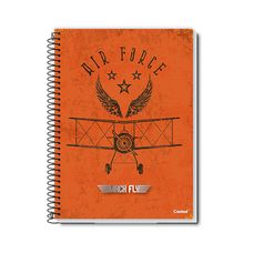 Caderno Espiral Universitário C/D 16x1 256F Mach Fly - Credeal - Capas Sortidas