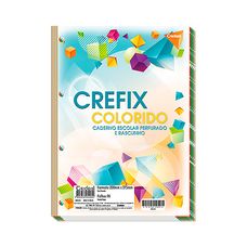 Refil de Fichário Credeal Crefix 96 Folhas Colorido 200x275mm