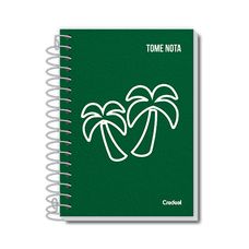 Caderneta Tome Nota Espiral Capa Flexível 1/8 96F - Credeal - Capas Sortidas