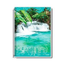 Caderno Espiral 1/4 Capa Flexível 96 Folhas Happy - Credeal - Capas Sortidas