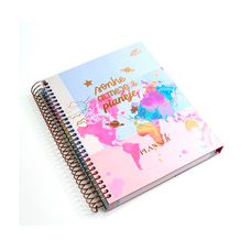 Agenda Espiral Planner 90g Litras Coloridas - Merci