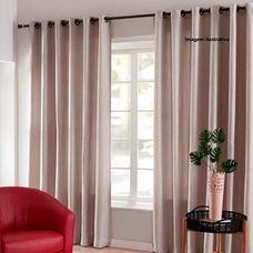 Cortina 2,60mx1,70m Veneza Estampada BecaDecor 11852/VR01 Sisal