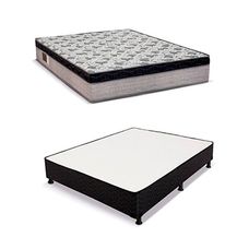 Kit Colchão Gold Flex Plus One 2 + Base Somie Universal Black 138x188 - Reconflex