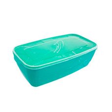 Pote Ondas Retangular 3 Litros Verde Tiffany - Arca Plast