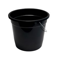 Balde Plástico Econômico Preto 7 Litros - Cor&Lar